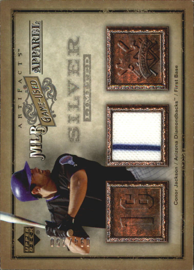 2006 Artifacts MLB Game-Used Apparel Silver Limited #CJ Conor Jackson Jsy/250
