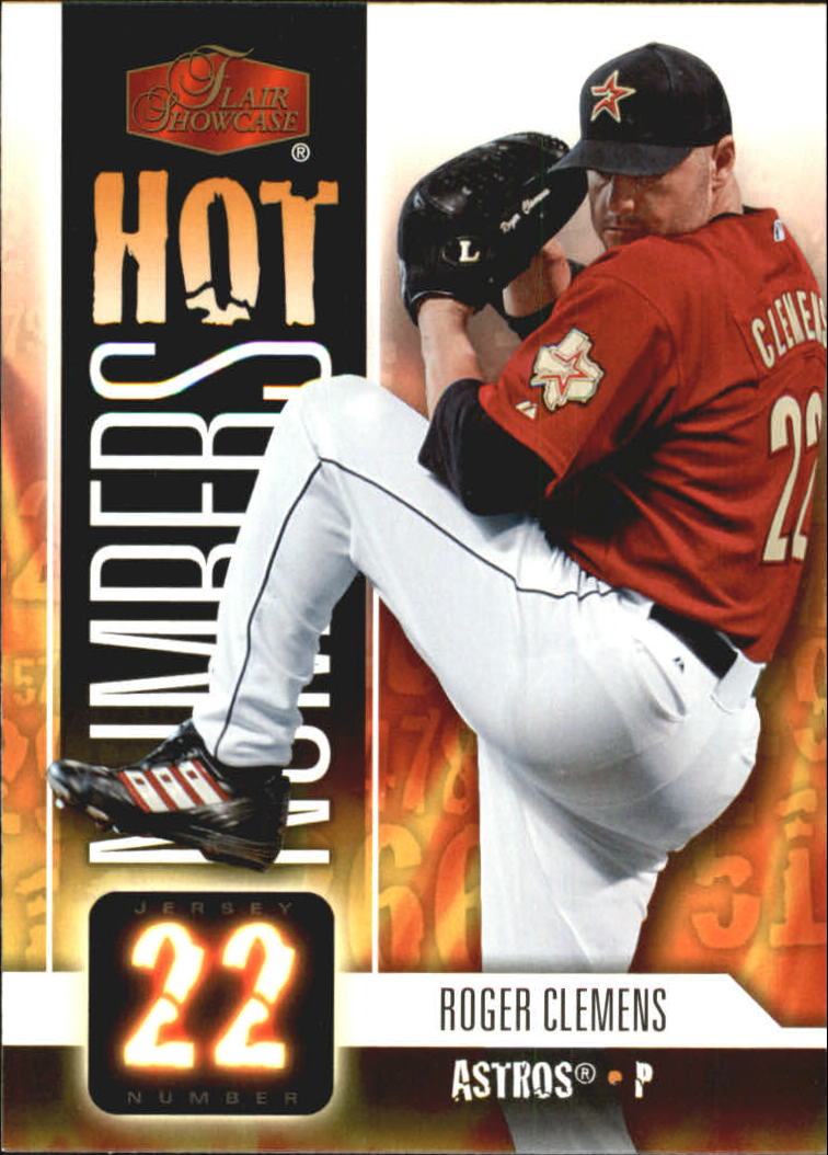 2006 Flair Showcase Hot Numbers #27 Roger Clemens