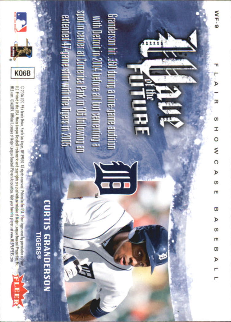 2006 Flair Showcase Wave of the Future #9 Curtis Granderson back image