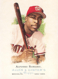 2006 Topps Allen and Ginter #101 Alfonso Soriano