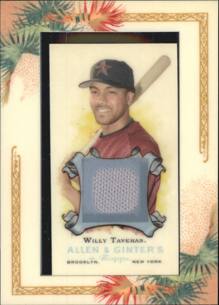 2006 Topps Allen and Ginter Relics #AGRWT Willy Taveras Jsy H