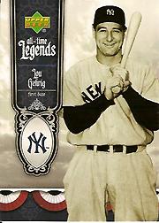 2006 Upper Deck All-Time Legends #AT2 Lou Gehrig