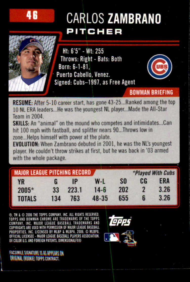 A2101- 2006 Bowman Chrome BB Cards 1-220 +Inserts -You Pick- 15+ FREE US SHIP - Picture 87 of 361