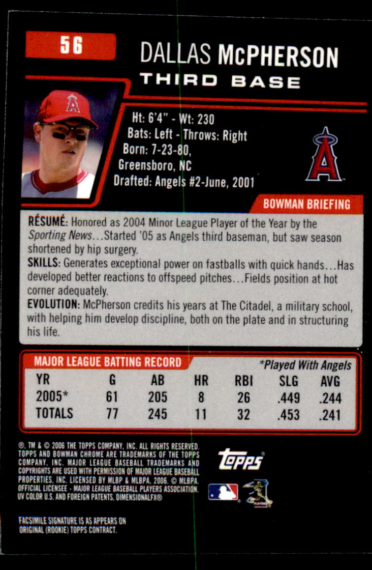 A2101- 2006 Bowman Chrome BB Cards 1-220 +Inserts -You Pick- 15+ FREE US SHIP - Picture 105 of 361