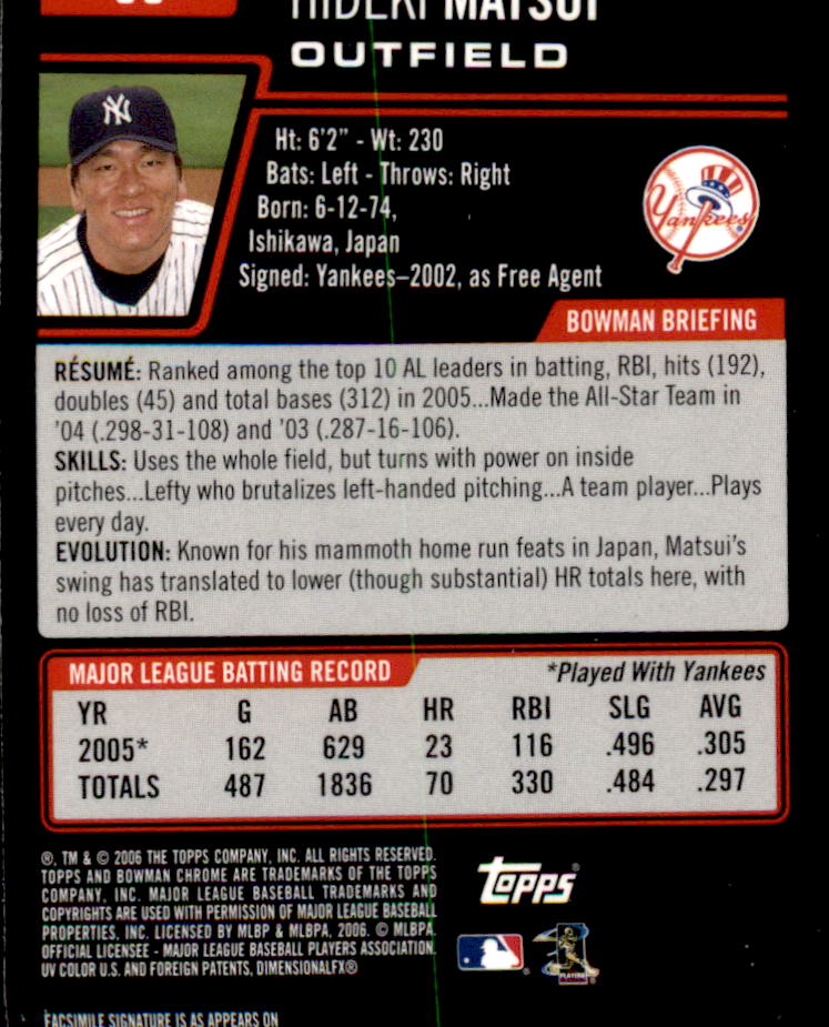 A2101- 2006 Bowman Chrome BB Cards 1-220 +Inserts -You Pick- 15+ FREE US SHIP - Picture 145 of 361