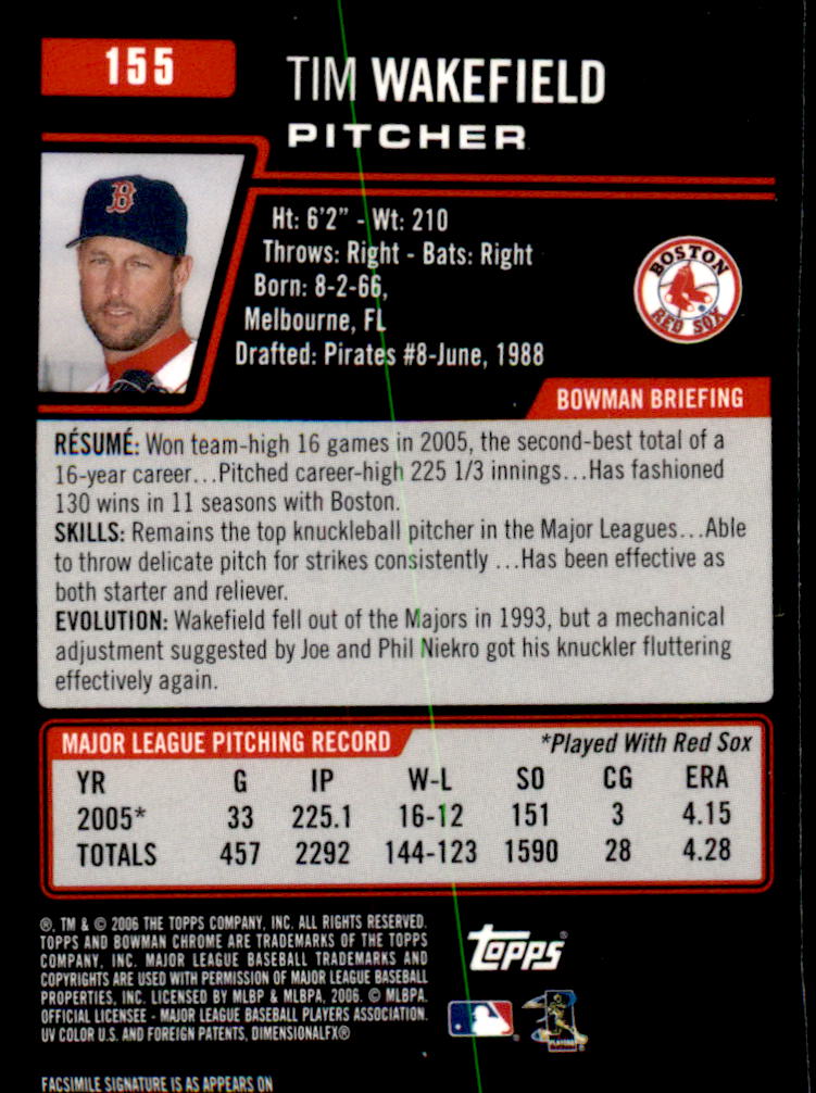 2006 Bowman Chrome Baseball Card Pick (Base) - Picture 308 of 432