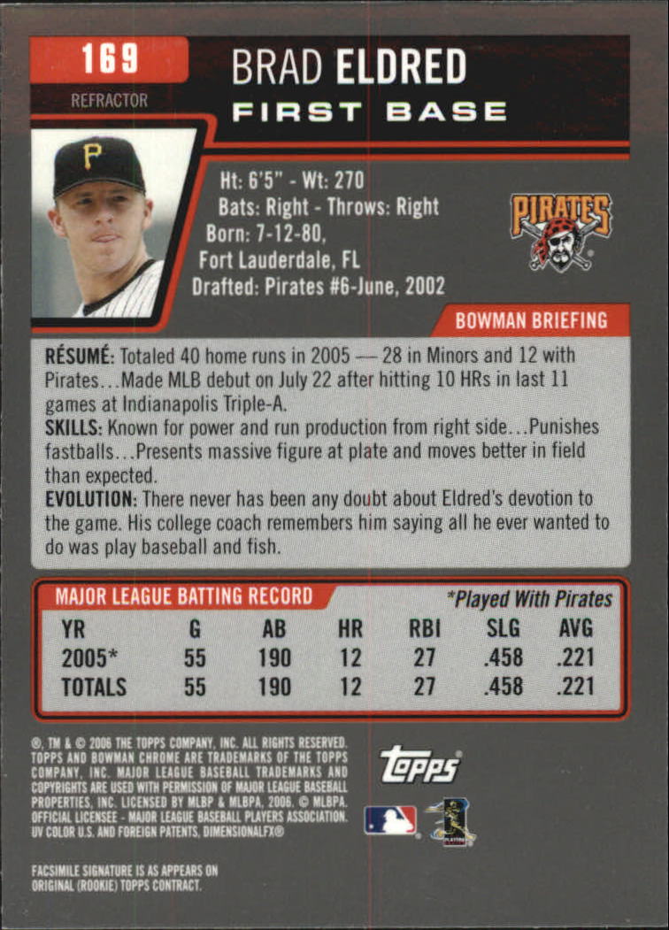 A2101- 2006 Bowman Chrome Insert +Parallel Cards -You Pick- 15+ FREE US SHIP - Picture 191 of 253