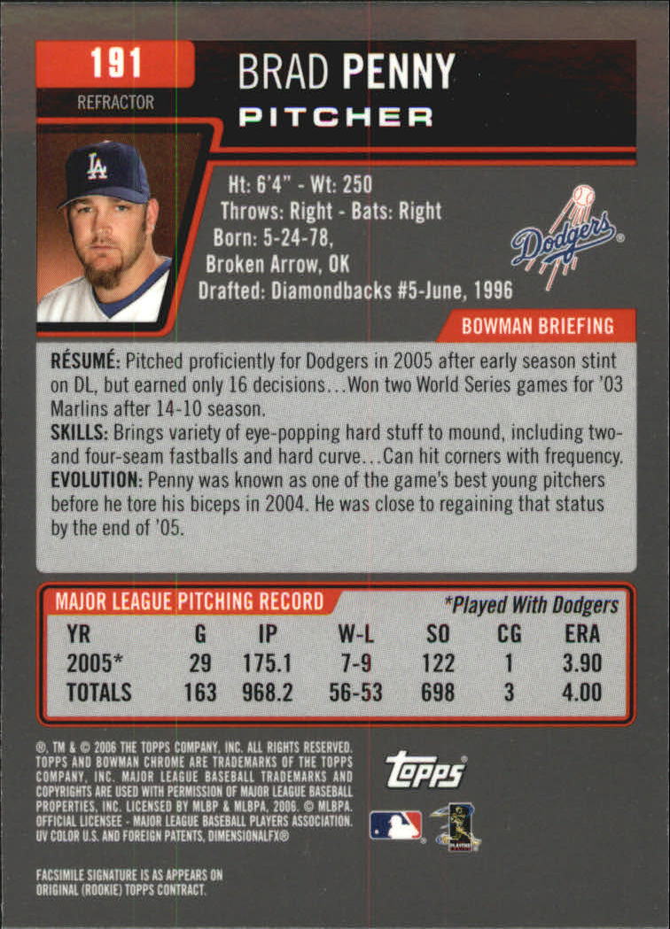 A2101- 2006 Bowman Chrome Insert +Parallel Cards -You Pick- 15+ FREE US SHIP - Picture 221 of 253