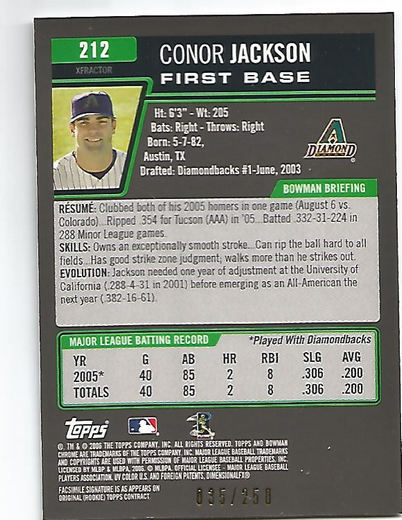 A2101- 2006 Bowman Chrome Insert +Parallel Cards -You Pick- 15+ FREE US SHIP - Picture 253 of 253