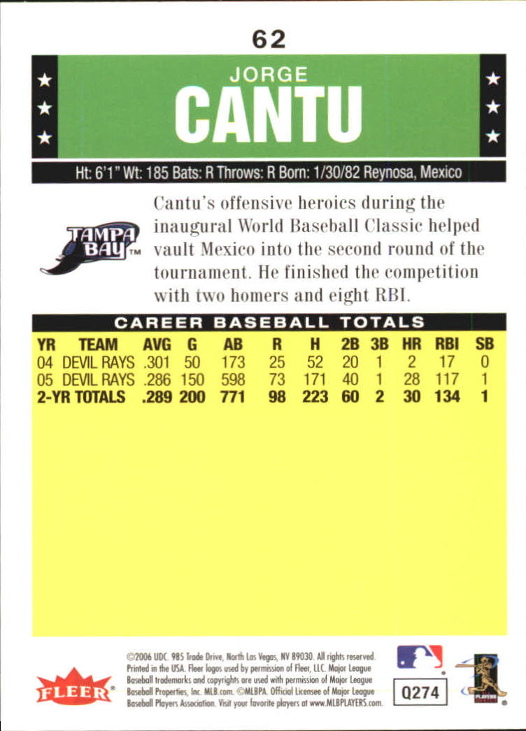 A1539- 2006 Fleer Tradition Baseball Card #s 1-200 -You Pick- 15+ FREE US SHIP - Picture 107 of 364