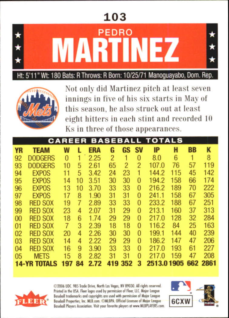 A1539- 2006 Fleer Tradition BB #s 1-200 +Rookies -You Pick- 15+ FREE US SHIP - Picture 180 of 364