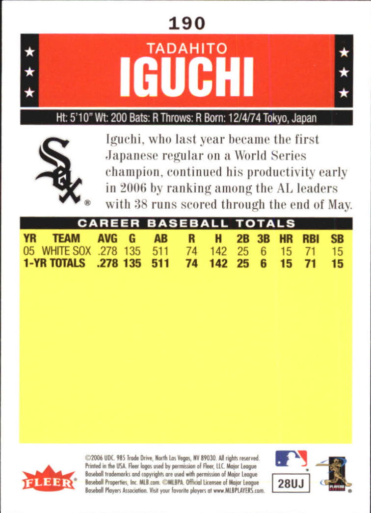 A1539- 2006 Fleer Tradition BB #s 1-200 +Rookies -You Pick- 15+ FREE US SHIP - Picture 328 of 364