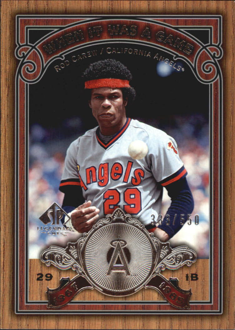 2006 SP Legendary Cuts When It Was A Game Silver #CA Rod Carew