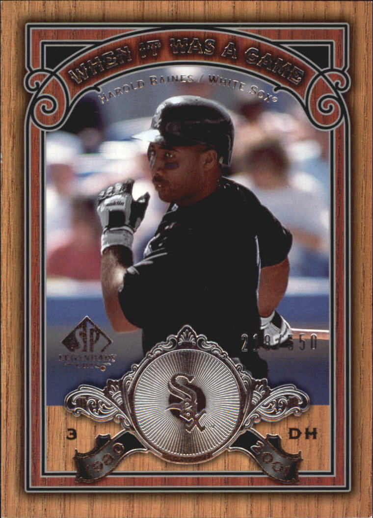 2006 SP Legendary Cuts When It Was A Game Silver #HB Harold Baines