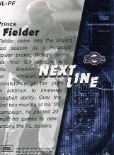 2006 SPx Next In Line #PF Prince Fielder back image