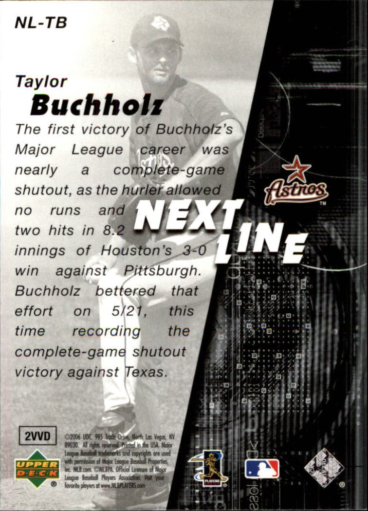 2006 SPx Next In Line #TB Taylor Buchholz back image