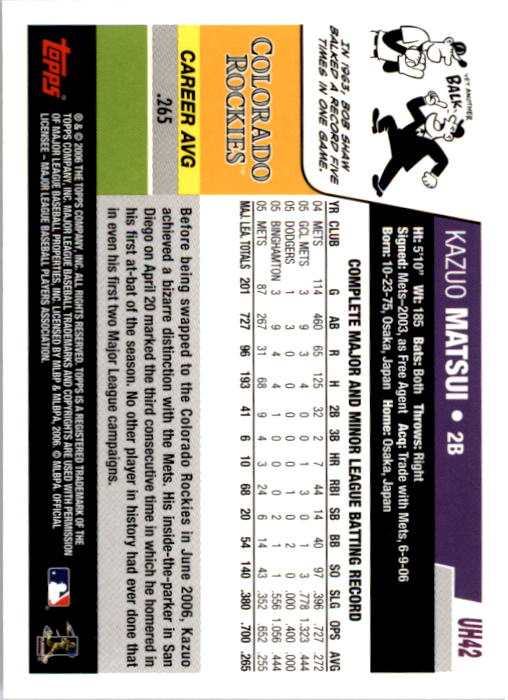 B0956- 2006 Topps Update BB Cards 1-200 +Rookies -You Pick- 15+ FREE US SHIP - Picture 85 of 400