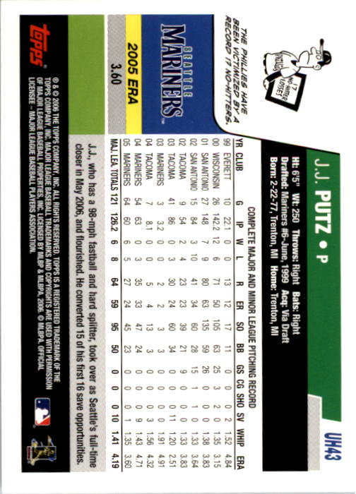B0956- 2006 Topps Update BB Cards 1-200 +Rookies -You Pick- 15+ FREE US SHIP - Picture 87 of 400