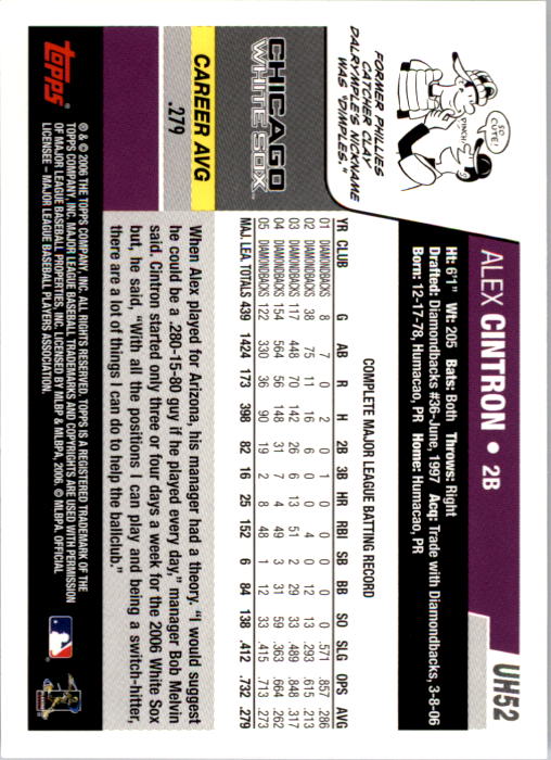 B0956- 2006 Topps Update BB Cards 1-200 +Rookies -You Pick- 15+ FREE US SHIP - Picture 105 of 400