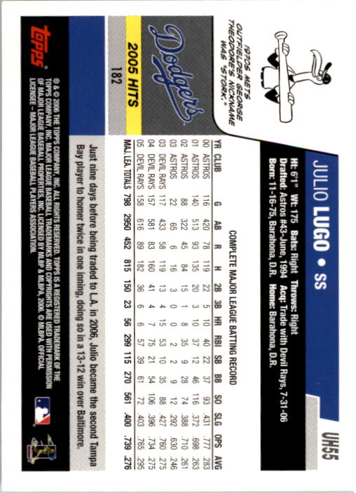 B0956- 2006 Topps Update BB Cards 1-200 +Rookies -You Pick- 15+ FREE US SHIP - Picture 111 of 400