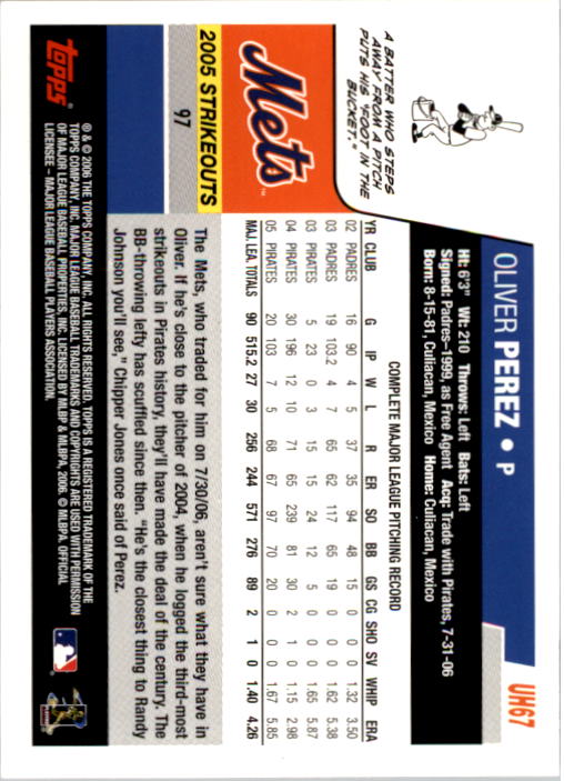 B0956- 2006 Topps Update BB Cards 1-200 +Rookies -You Pick- 15+ FREE US SHIP - Picture 135 of 400