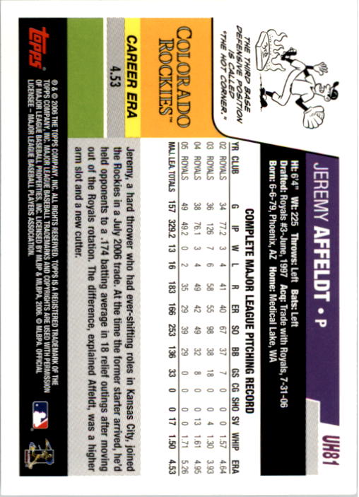 B0956- 2006 Topps Update BB Cards 1-200 +Rookies -You Pick- 15+ FREE US SHIP - Picture 163 of 400