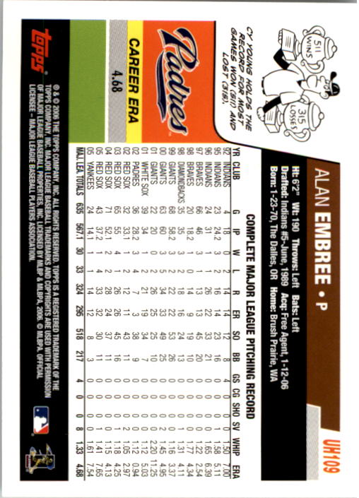 B0956- 2006 Topps Update BB Cards 1-200 +Rookies -You Pick- 15+ FREE US SHIP - Picture 219 of 400