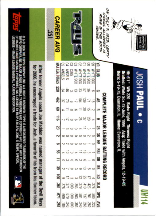 B0956- 2006 Topps Update BB Cards 1-200 +Rookies -You Pick- 15+ FREE US SHIP - Picture 229 of 400
