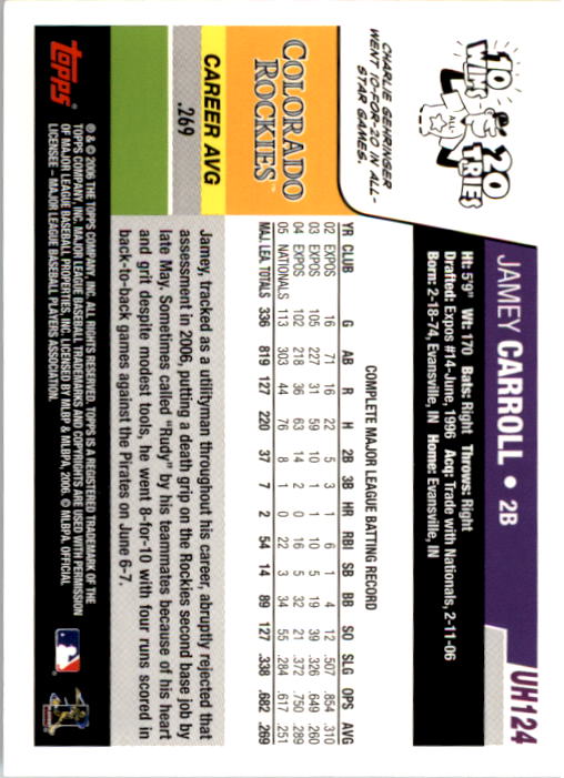B0956- 2006 Topps Update BB Cards 1-200 +Rookies -You Pick- 15+ FREE US SHIP - Picture 249 of 400