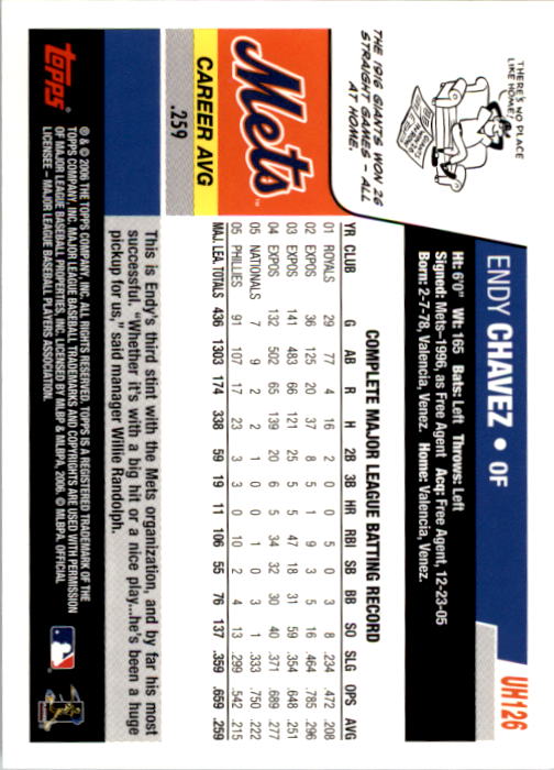 B0956- 2006 Topps Update BB Cards 1-200 +Rookies -You Pick- 15+ FREE US SHIP - Picture 253 of 400