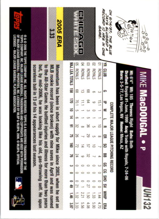 B0956- 2006 Topps Update BB Cards 1-200 +Rookies -You Pick- 15+ FREE US SHIP - Picture 265 of 400