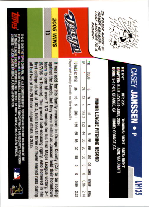 B0956- 2006 Topps Update BB Cards 1-200 +Rookies -You Pick- 15+ FREE US SHIP - Picture 271 of 400