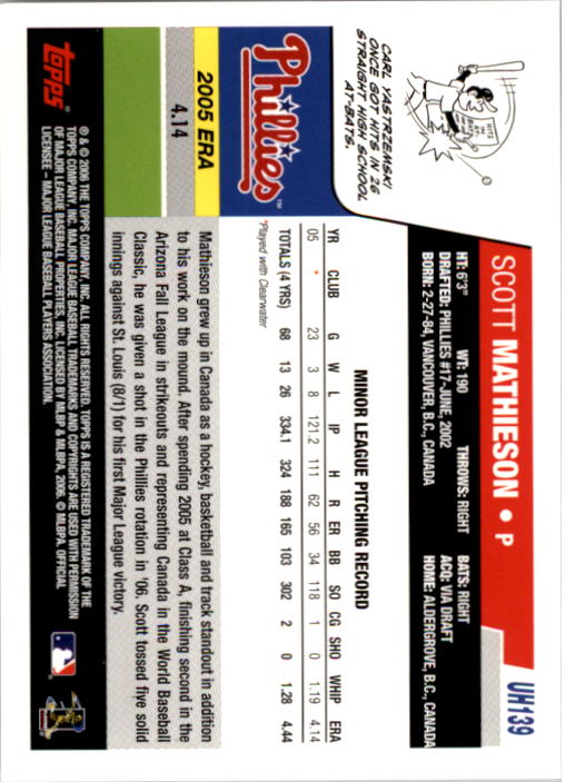 B0956- 2006 Topps Update BB Cards 1-200 +Rookies -You Pick- 15+ FREE US SHIP - Picture 279 of 400