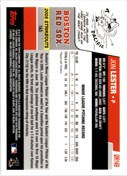 B0956- 2006 Topps Update BB Cards 1-200 +Rookies -You Pick- 15+ FREE US SHIP - Picture 299 of 400