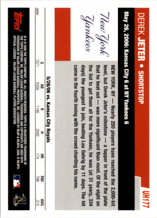 B0956- 2006 Topps Update BB Cards 1-200 +Rookies -You Pick- 15+ FREE US SHIP - Picture 354 of 400