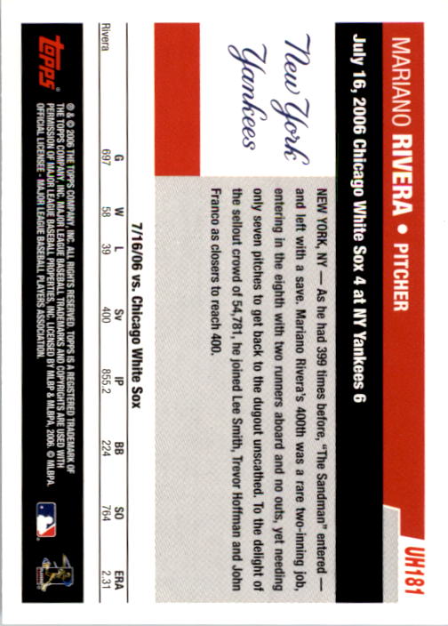 B0956- 2006 Topps Update BB Cards 1-200 +Rookies -You Pick- 15+ FREE US SHIP - Picture 362 of 400