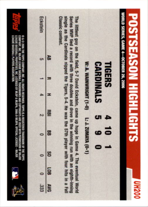 B0956- 2006 Topps Update BB Cards 1-200 +Rookies -You Pick- 15+ FREE US SHIP - Picture 400 of 400