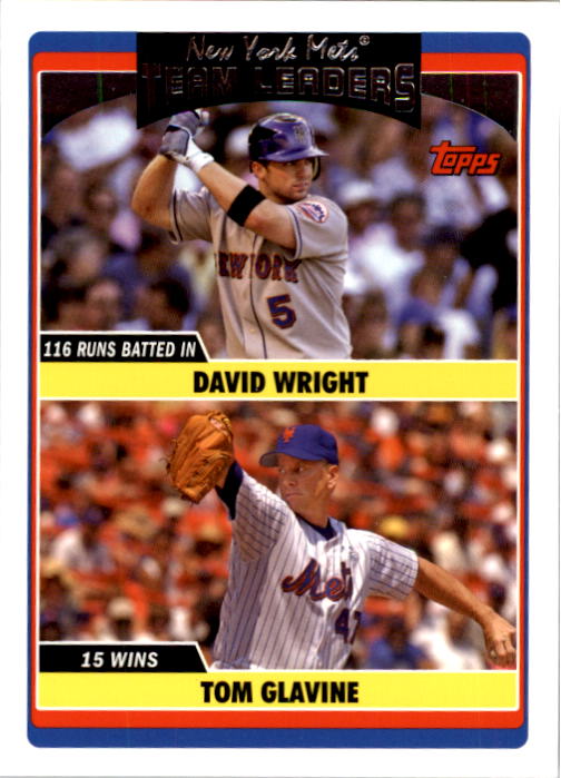 2006 Topps Update #UH291 D.Wright/T.Glavine TL
