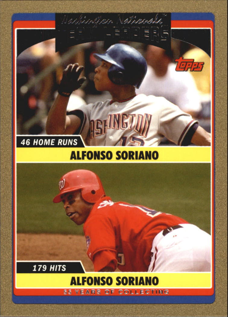 2006 Topps Update Gold #UH295 A.Soriano/A.Soriano TL