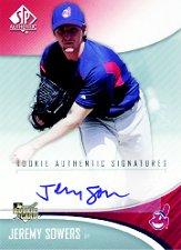 2006 SP Authentic Rookie Signatures Platinum #265 Jeremy Sowers AU