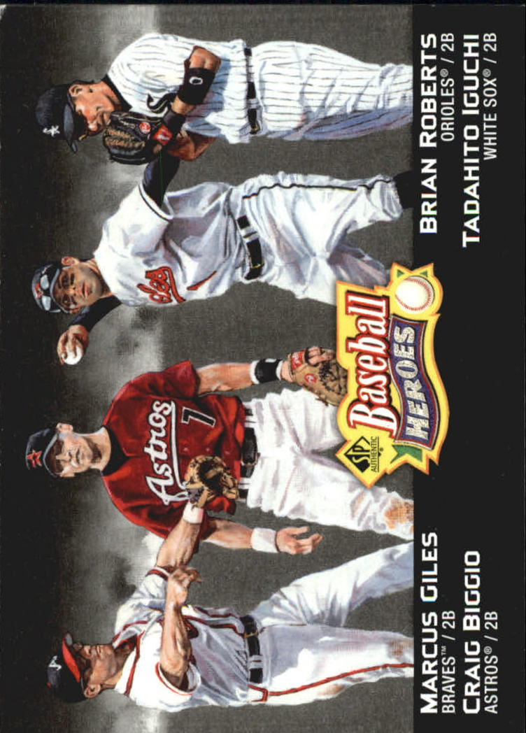 2006 SP Authentic Baseball Heroes #69 Craig Biggio/Brian Roberts/Marcus Giles/Tadahito Iguchi