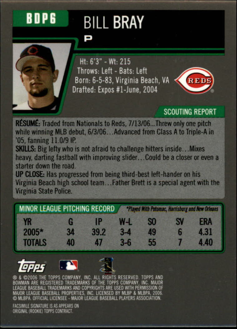 A5010- 2006 Bowman Draft Baseball Assorted Inserts -You Pick- 15+ FREE US SHIP - Picture 382 of 450