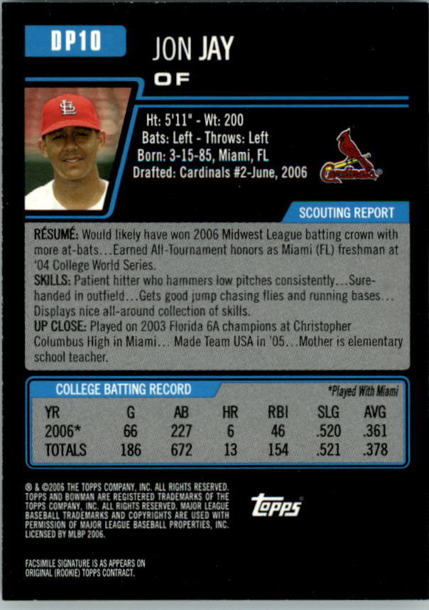 A5010- 2006 Bowman Draft Baseball Assorted Inserts -You Pick- 15+ FREE US SHIP - Picture 19 of 450