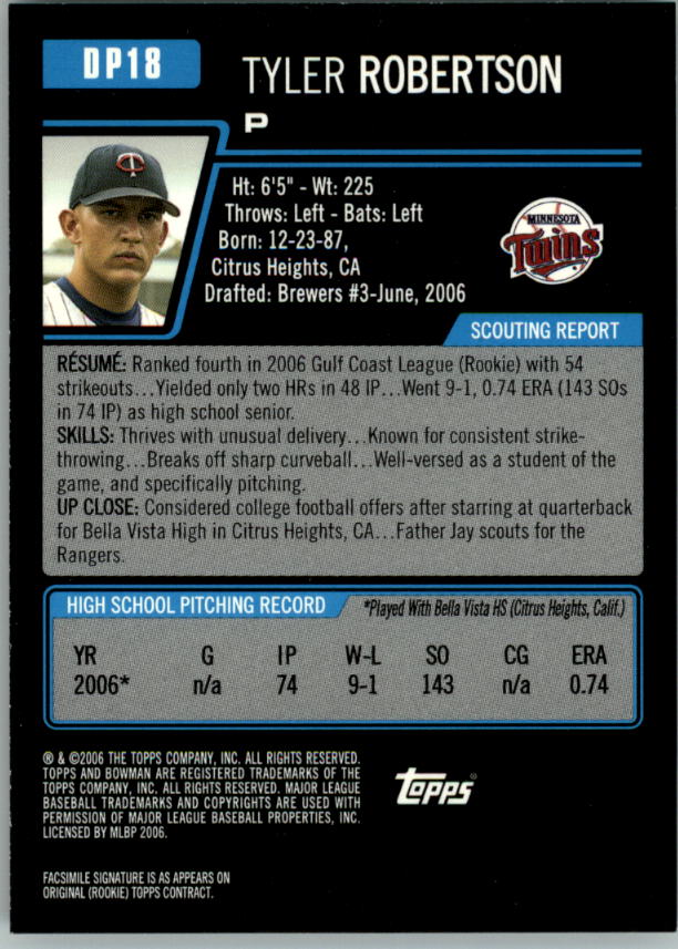 A5010- 2006 Bowman Draft Baseball Assorted Inserts -You Pick- 15+ FREE US SHIP - Picture 35 of 450