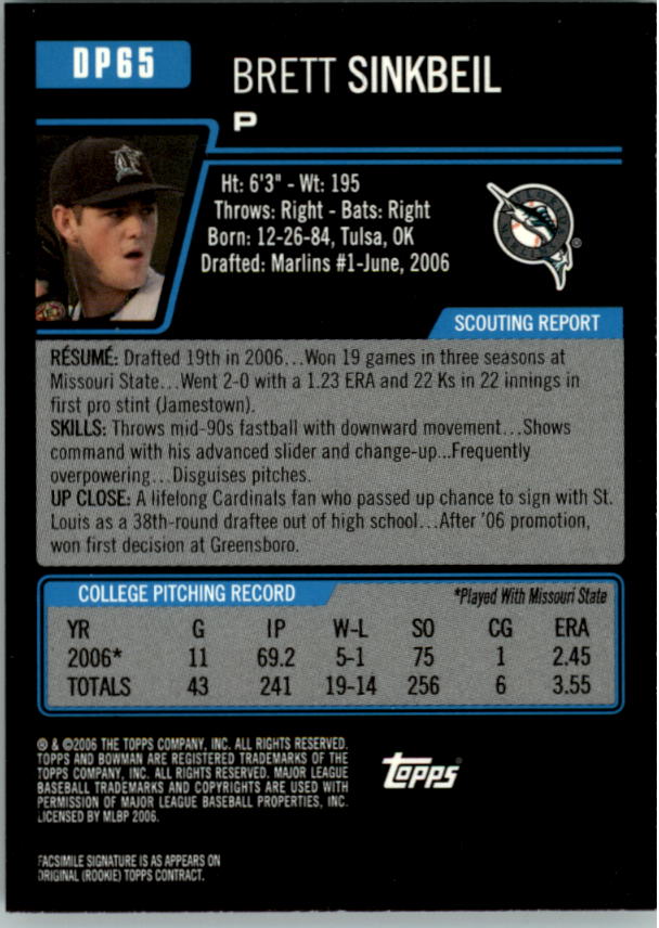 A5010- 2006 Bowman Draft Baseball Assorted Inserts -You Pick- 15+ FREE US SHIP - Picture 123 of 450