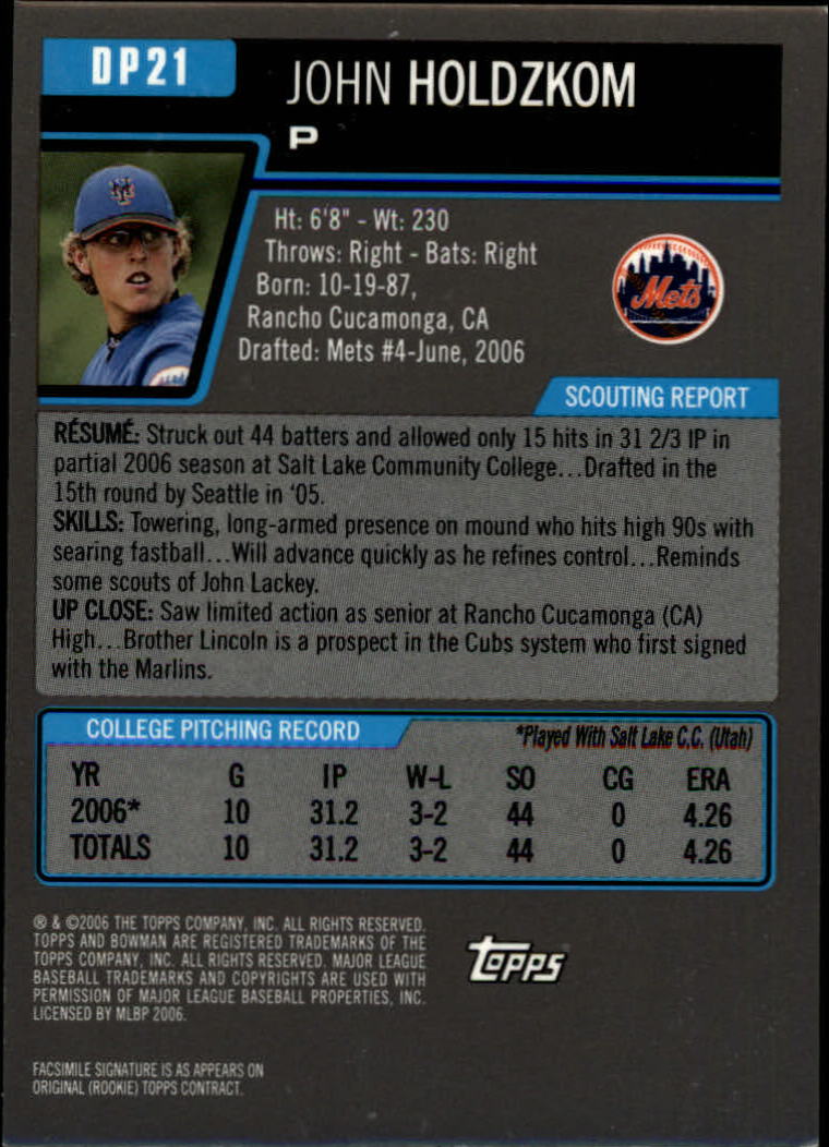 A5010- 2006 Bowman Draft Baseball Assorted Inserts -You Pick- 15+ FREE US SHIP - Picture 161 of 450