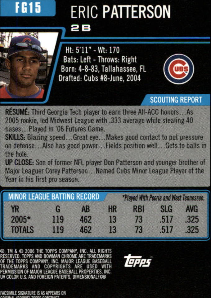 A5010- 2006 Bowman Draft Baseball Assorted Inserts -You Pick- 15+ FREE US SHIP - Picture 254 of 450