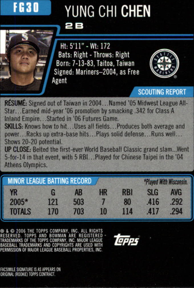 A5010- 2006 Bowman Draft Baseball Assorted Inserts -You Pick- 15+ FREE US SHIP - Picture 278 of 450