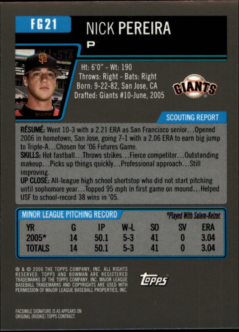 A5010- 2006 Bowman Draft Baseball Assorted Inserts -You Pick- 15+ FREE US SHIP - Picture 327 of 450