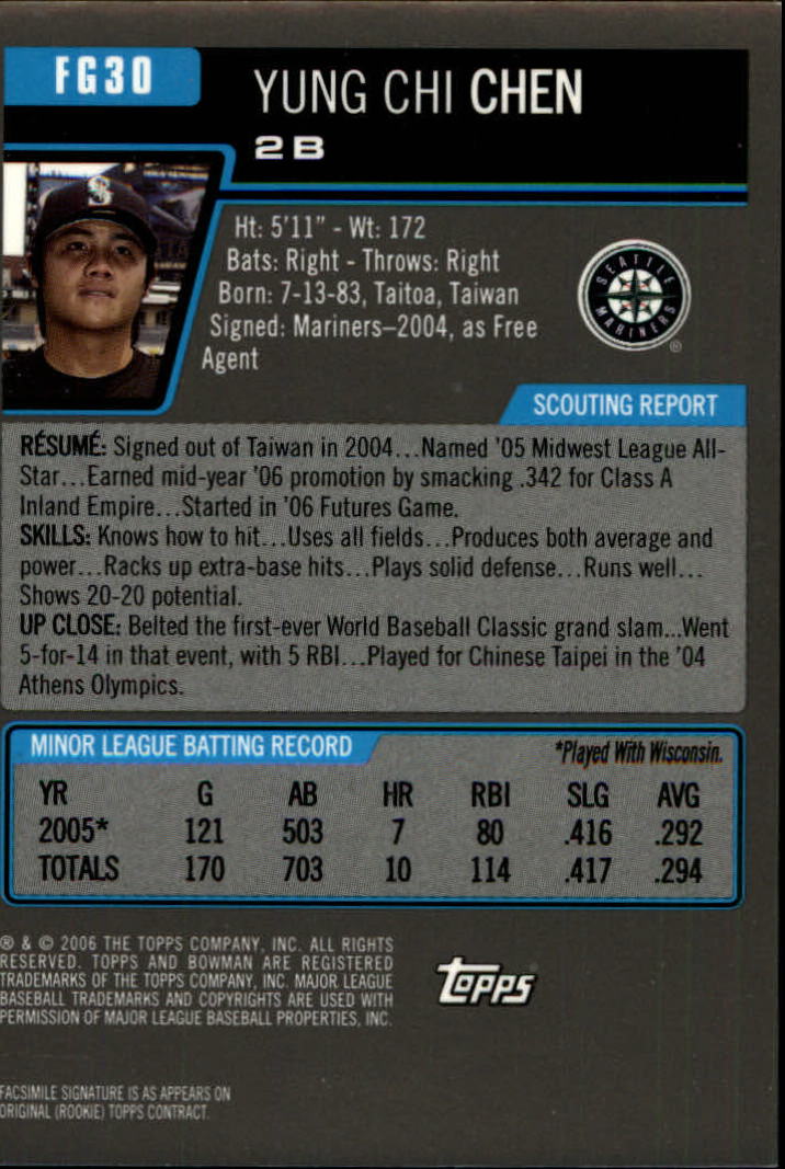A5010- 2006 Bowman Draft Baseball Assorted Inserts -You Pick- 15+ FREE US SHIP - Picture 345 of 450